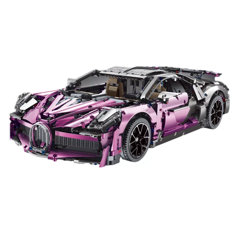 Bugatti Chiron Pink s set, compatible with Lego