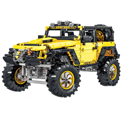 Jeep Wrangler Rubicon Yellow s set, compatible with Lego