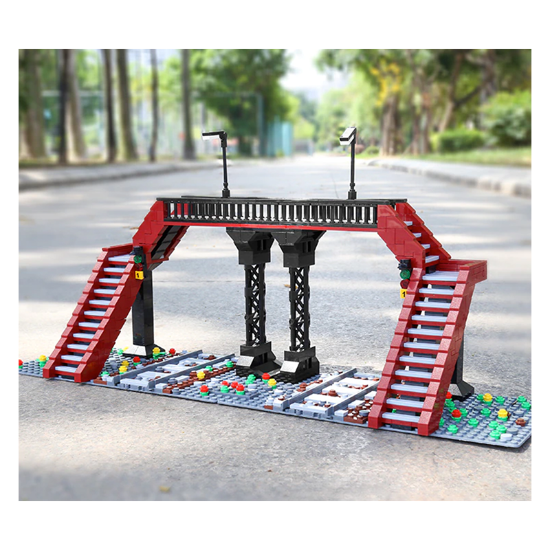 Railway Crossing 654pcs - Building Blocks set - Turbo Moc