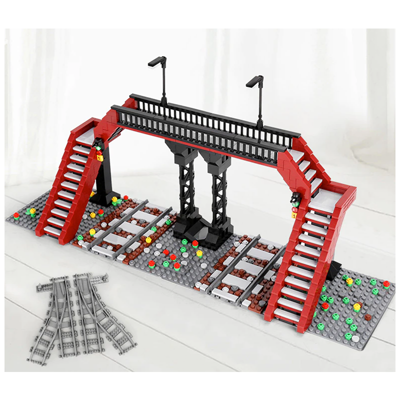 Railway Crossing 654pcs - Building Blocks set - Turbo Moc