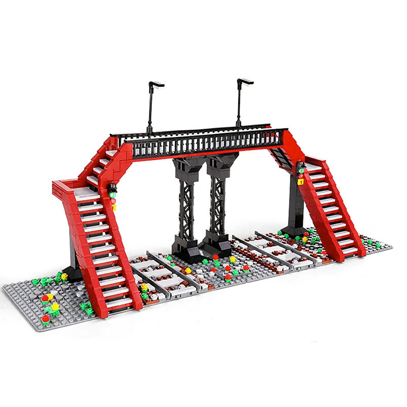 Railway Crossing 654pcs - Building Blocks set - Turbo Moc