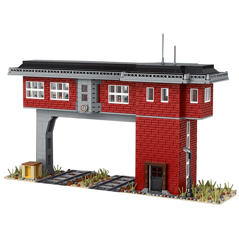 Railway Signal Station 1808pcs - Building Blocks set - Turbo Moc