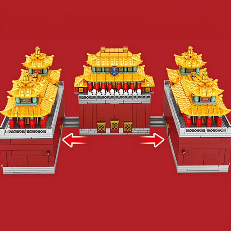 "Red Dragon" Palace 1904pcs - Building Blocks set - Turbo Moc