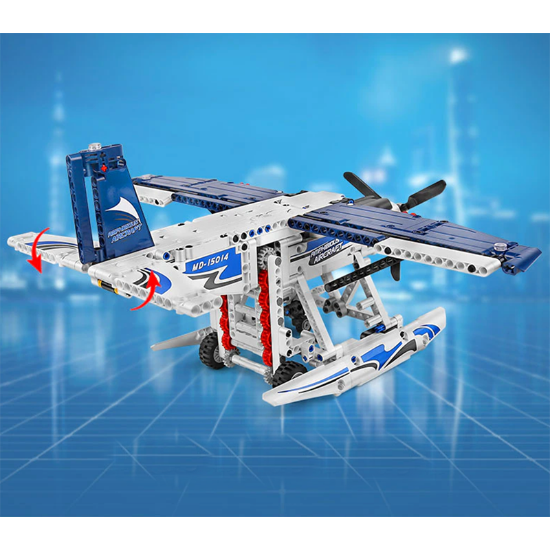 Remote Controlled Amphibious Plane 556pcs - Building Blocks set - Turbo Moc