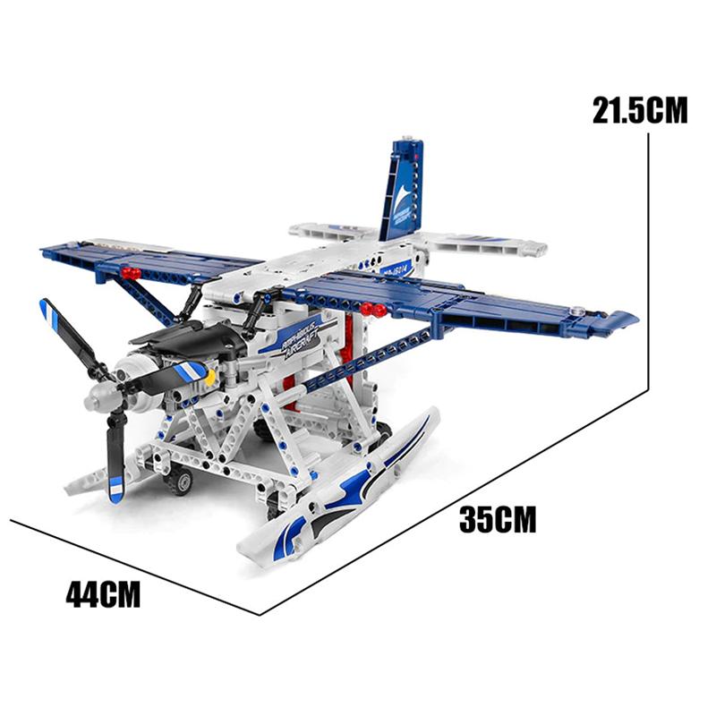 Remote Controlled Amphibious Plane 556pcs - Building Blocks set - Turbo Moc