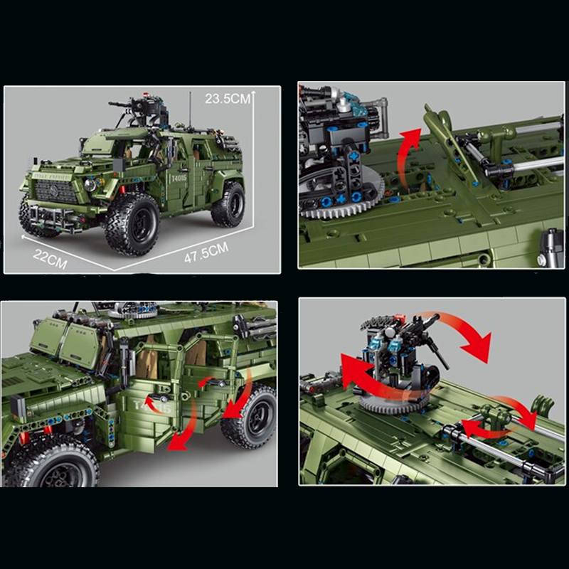 Remote Controlled Armoured Raid Vehicle 3174pcs - Building Blocks set - Turbo Moc