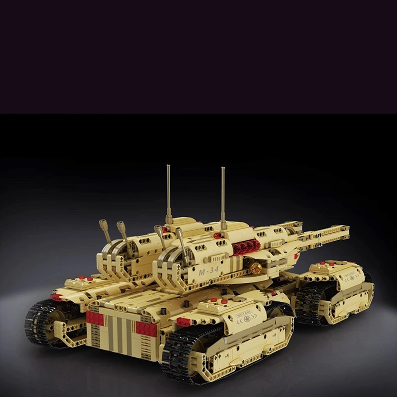 Remote Controlled Army 4 Track Tank 3295pcs - Building Blocks set - Turbo Moc