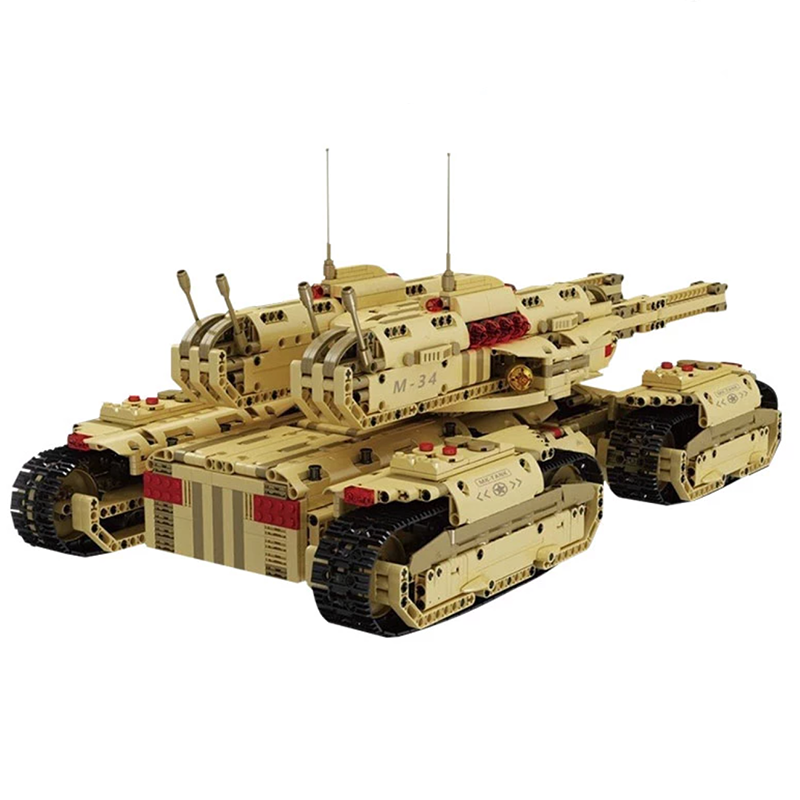 Remote Controlled Army 4 Track Tank 3295pcs - Building Blocks set - Turbo Moc