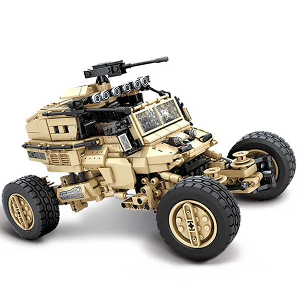 Remote Controlled Army Buggy 1181pcs - Building Blocks set - Turbo Moc