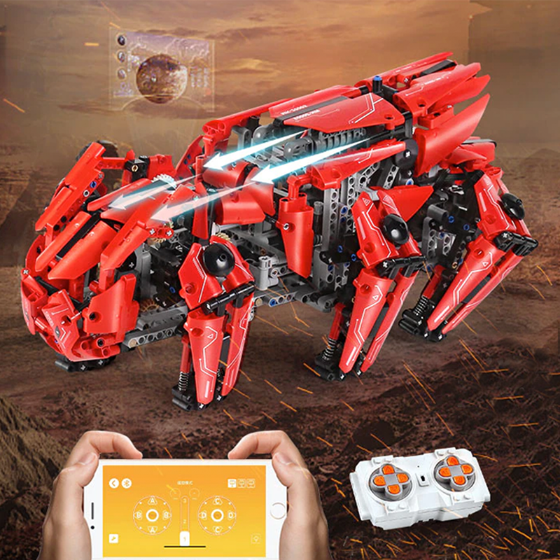 Remote Controlled Battle Hexapod 1607pcs - Building Blocks set - Turbo Moc