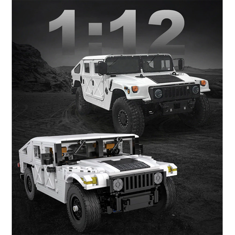 Remote Controlled H1 Humvee 1380pcs - Building Blocks set - Turbo Moc