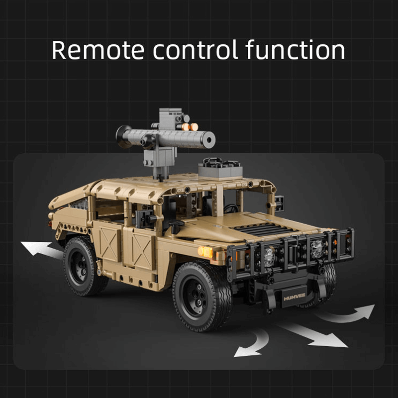 Remote Controlled Humvee 627pcs - Building Blocks set - Turbo Moc