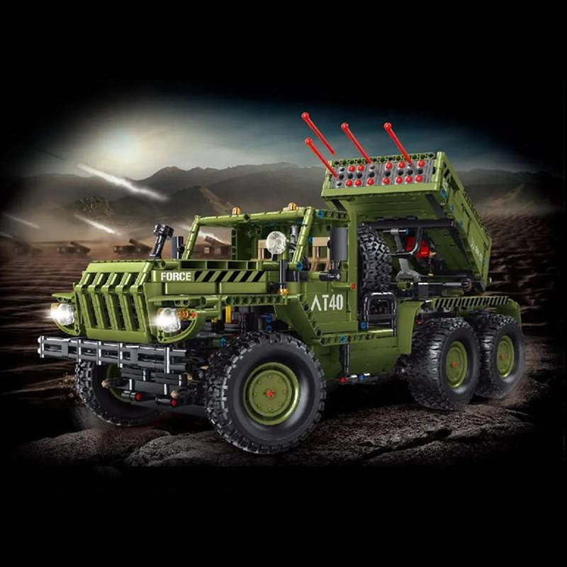 Remote Controlled Katyusha Rocket Launcher 2267pcs - Building Blocks set - Turbo Moc