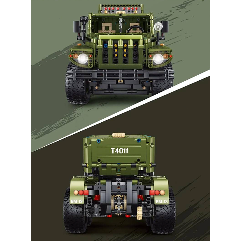 Remote Controlled Katyusha Rocket Launcher 2267pcs - Building Blocks set - Turbo Moc