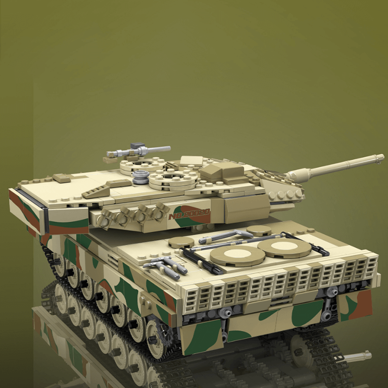 Remote Controlled Leopard Tank 1090pcs - Building Blocks set - Turbo Moc