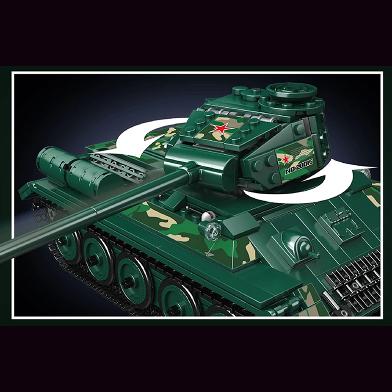 Remote Controlled T-34 Tank 799pcs - Building Blocks set - Turbo Moc