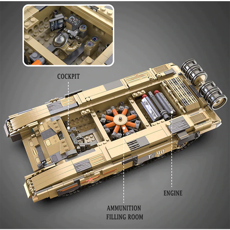 Remote Controlled Tank 1722pcs - Building Blocks set - Turbo Moc