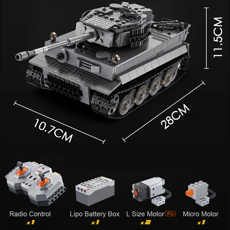 Remote Controlled Tank 925pcs - Building Blocks set - Turbo Moc