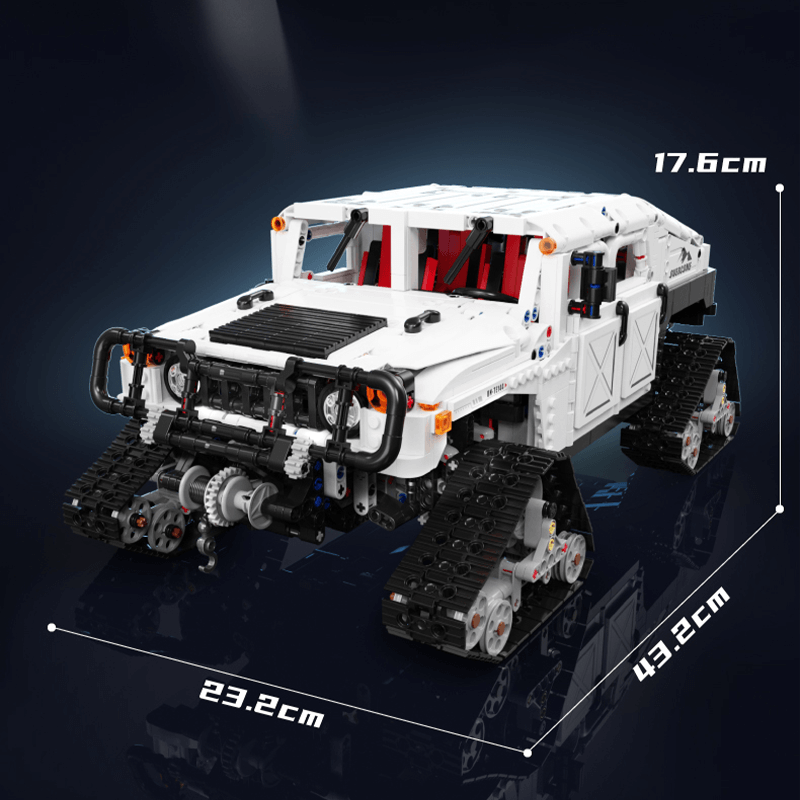 Remote Controlled Tracked Humvee 3087pcs - Building Blocks set - Turbo Moc