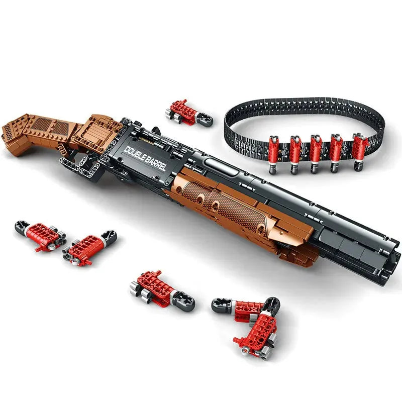 Double Barrel Shotgun - Building Blocks set compatible Lego - Turbo Moc