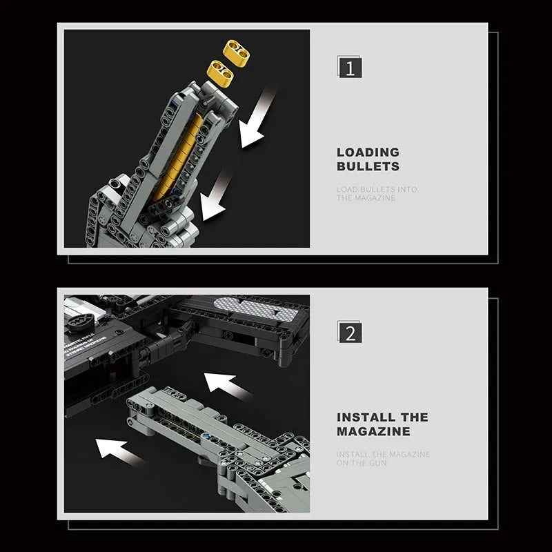 M416 Assault Rifle - Building Blocks set compatible Lego - Turbo Moc