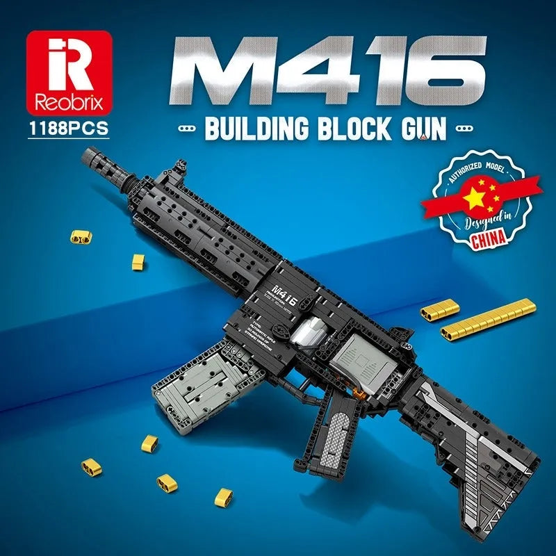 M416 Assault Rifle - Building Blocks set compatible Lego - Turbo Moc