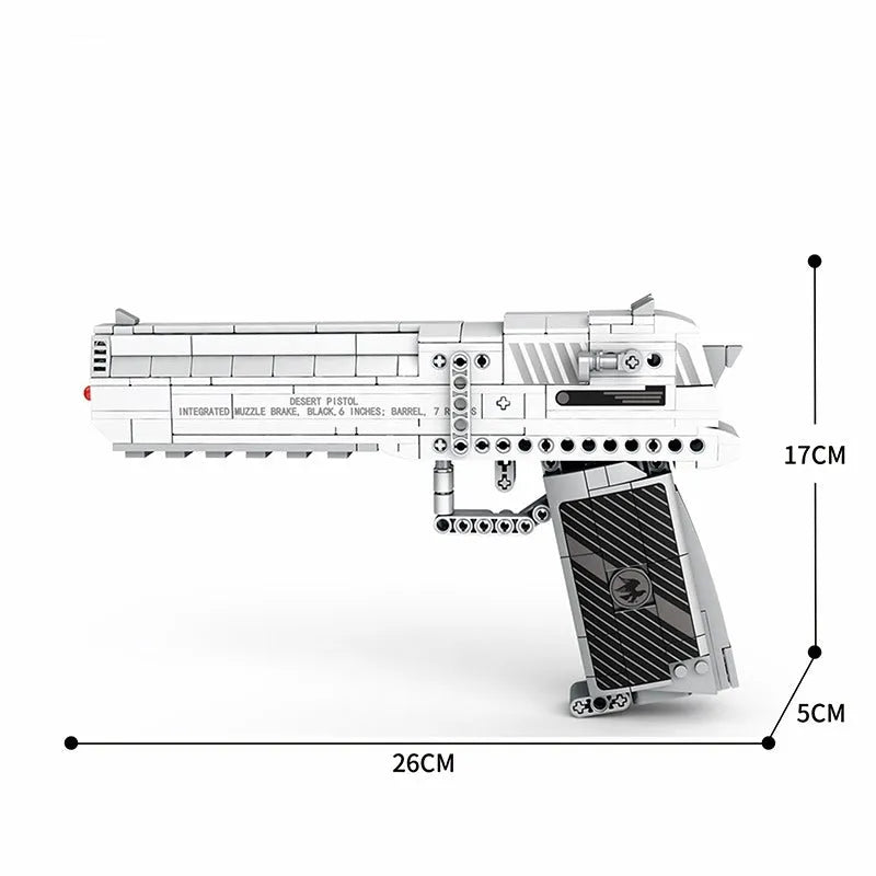 Military Gun Desert Eagle Pistol - Building Blocks set compatible Lego - Turbo Moc