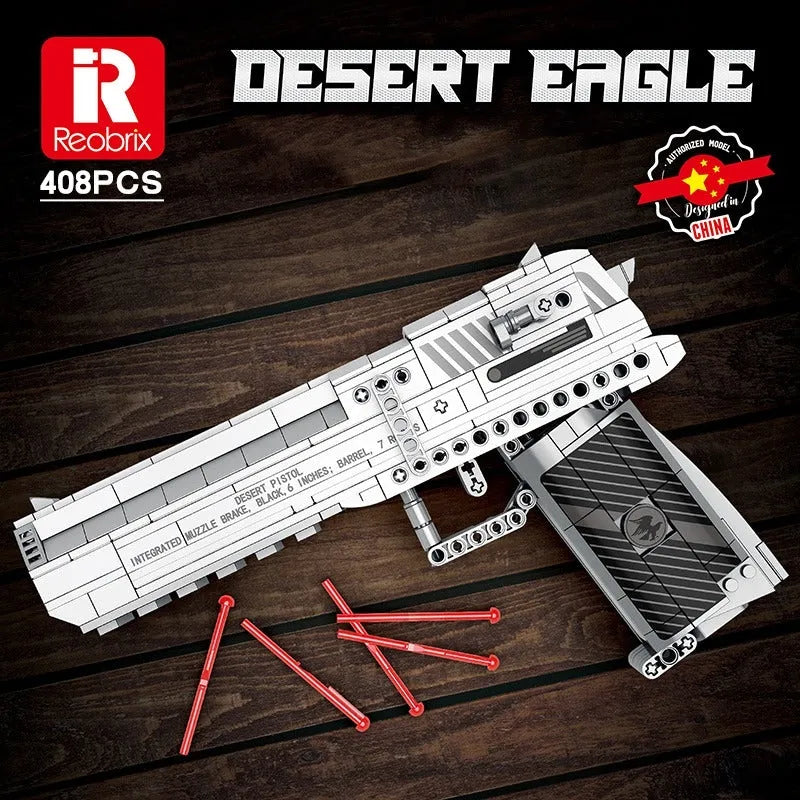 Military Gun Desert Eagle Pistol - Building Blocks set compatible Lego - Turbo Moc