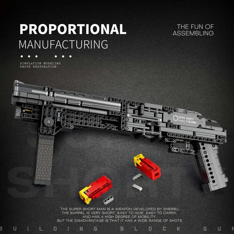 Military Gun Super Shorty - Building Blocks set compatible Lego - Turbo Moc