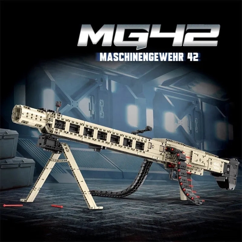 MG24 Electric Machine Gun - Building Blocks set compatible Lego - Turbo Moc