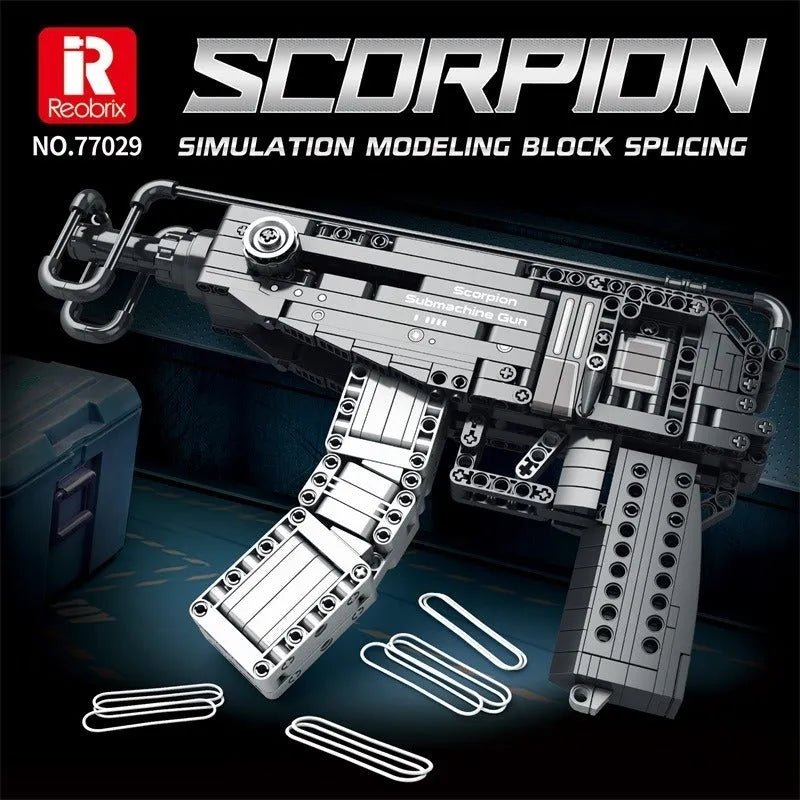 Scorpion Sub Machine Gun - Building Blocks set compatible Lego - Turbo Moc