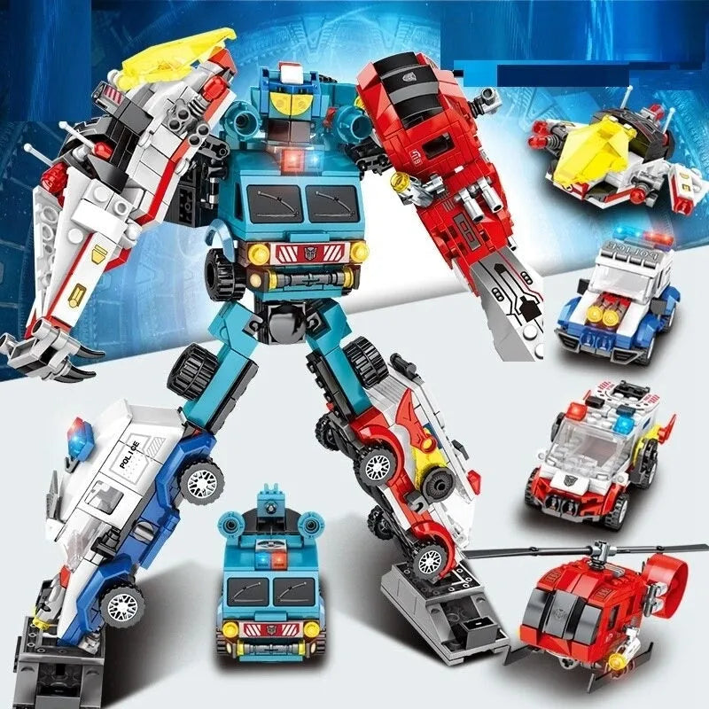 Mecha Car Transformation City Robot Warrior Bricks Toys - Building Blocks set compatible Lego - Turbo Moc