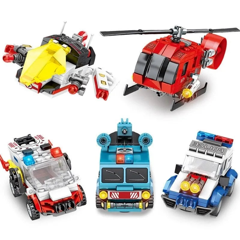 Mecha Car Transformation City Robot Warrior Bricks Toys - Building Blocks set compatible Lego - Turbo Moc