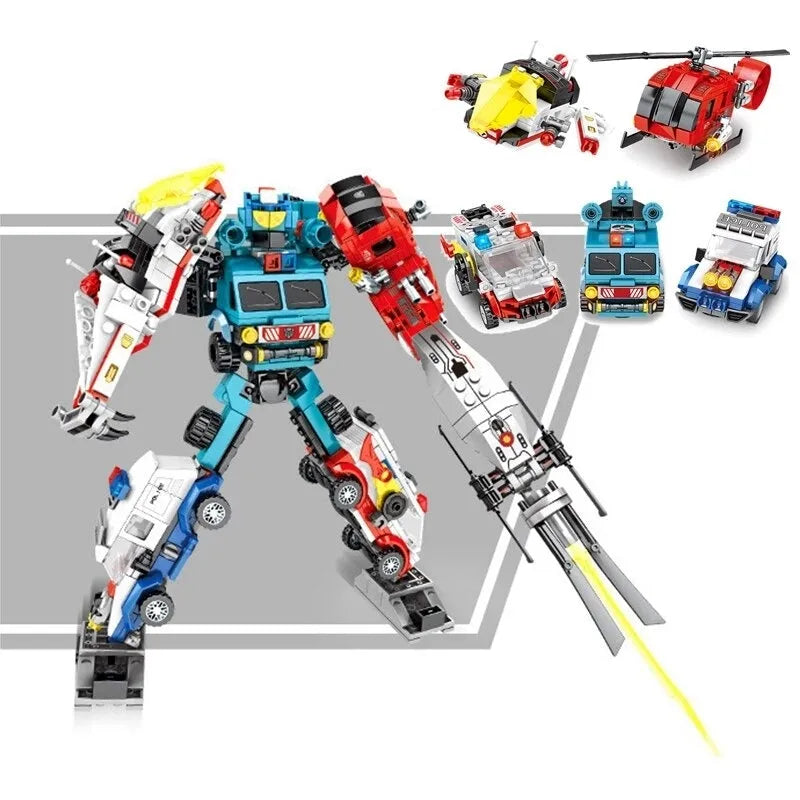 Mecha Car Transformation City Robot Warrior Bricks Toys - Building Blocks set compatible Lego - Turbo Moc