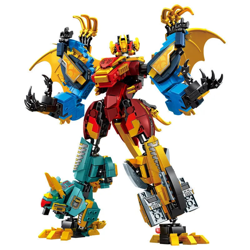 Mecha Deformation Dinosaur Transformation Bricks Toys - Building Blocks set compatible Lego - Turbo Moc