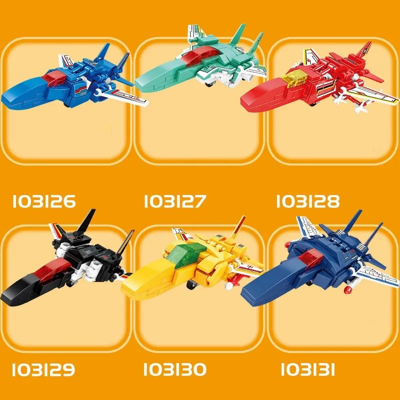 Mecha Transformation Planes Robot Fighter Bricks Toy - Building Blocks set compatible Lego - Turbo Moc