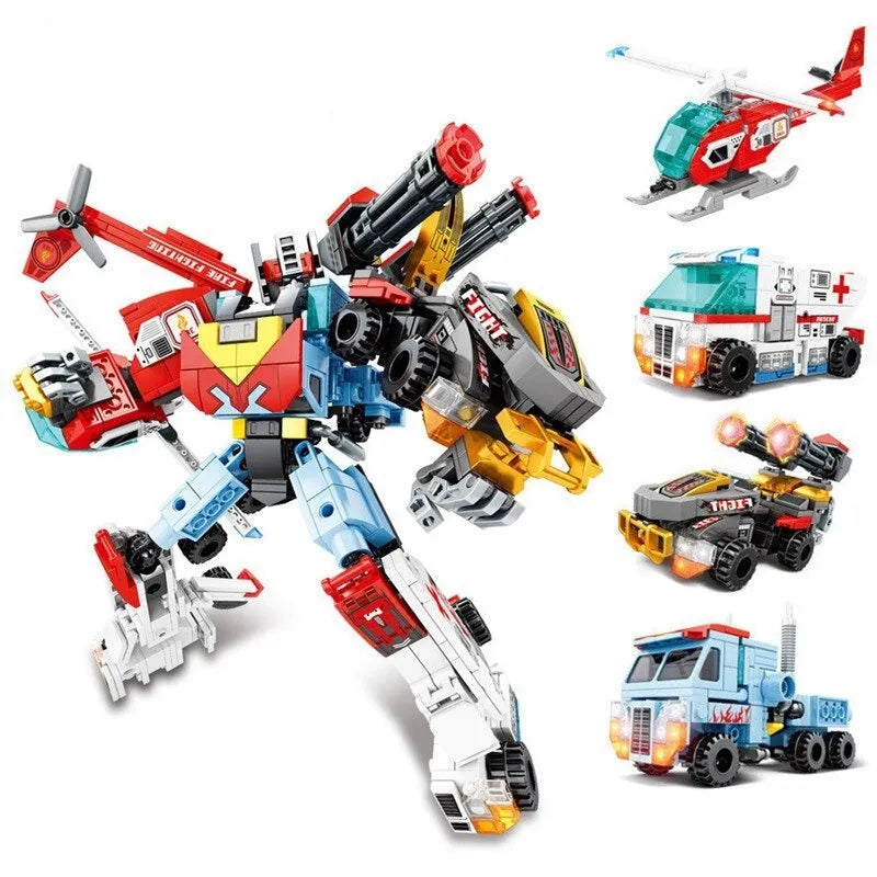 Mecha Transforming Steel Robot Warrior Bricks Toy - Building Blocks set compatible Lego - Turbo Moc