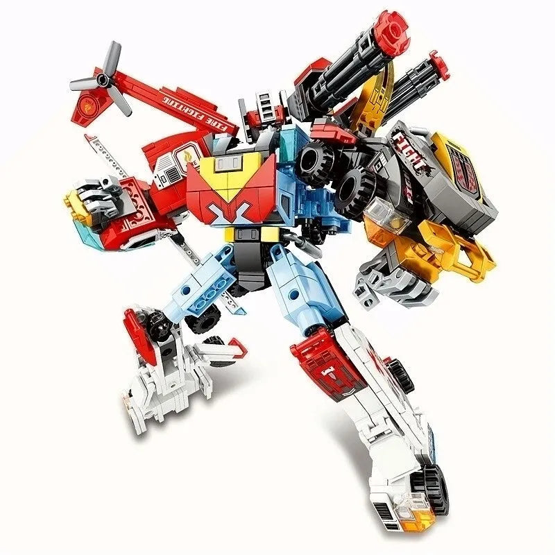 Mecha Transforming Steel Robot Warrior Bricks Toy - Building Blocks set compatible Lego - Turbo Moc