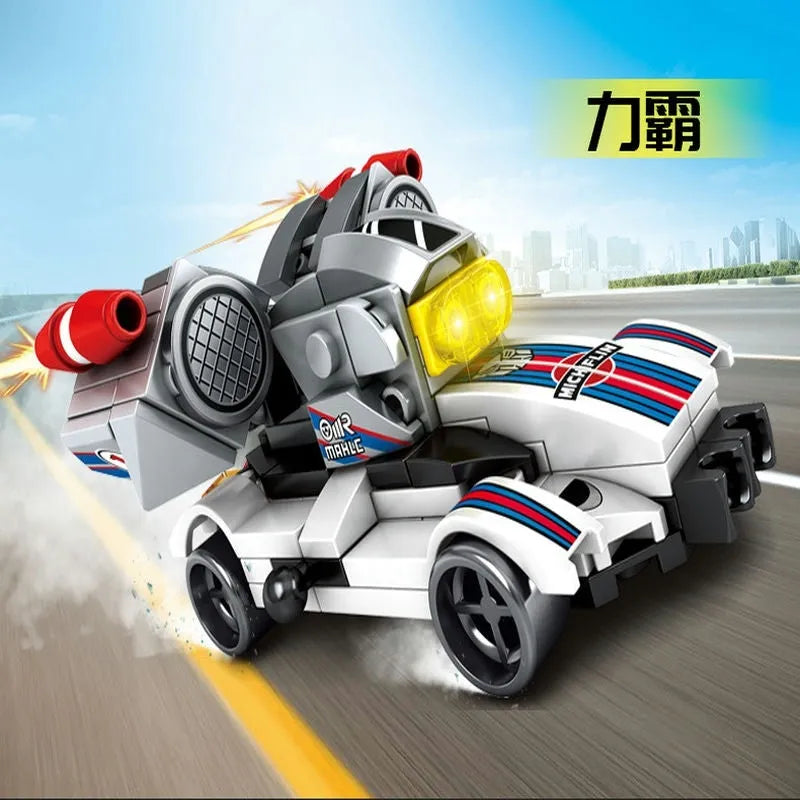 Mechanical Transformation Robot Racing Car Bricks Toy - Building Blocks set compatible Lego - Turbo Moc