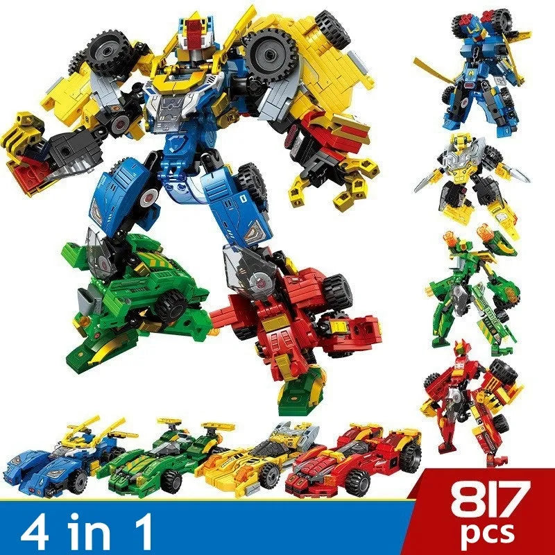 Mechanical Transformation Truck Car Robot Bricks Toy - Building Blocks set compatible Lego - Turbo Moc