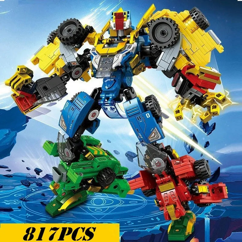 Mechanical Transformation Truck Car Robot Bricks Toy - Building Blocks set compatible Lego - Turbo Moc