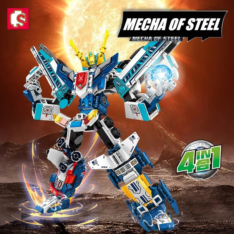 Mecha Warrior Transformed Steel Robot Bricks Toy - Building Blocks set compatible Lego - Turbo Moc