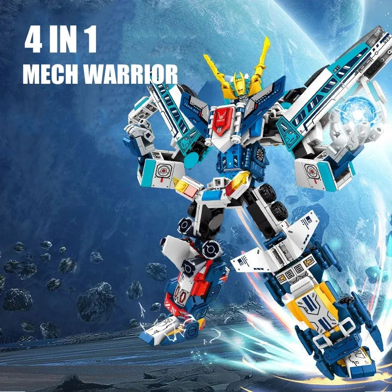 Mecha Warrior Transformed Steel Robot Bricks Toy - Building Blocks set compatible Lego - Turbo Moc