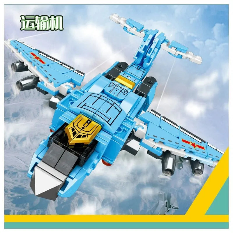 Steel Mecha Transformed Fighter Robot Bricks Toys - Building Blocks set compatible Lego - Turbo Moc