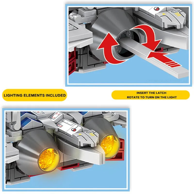 Transformers Robot Fighter Jet Bricks Toys - Building Blocks set compatible Lego - Turbo Moc