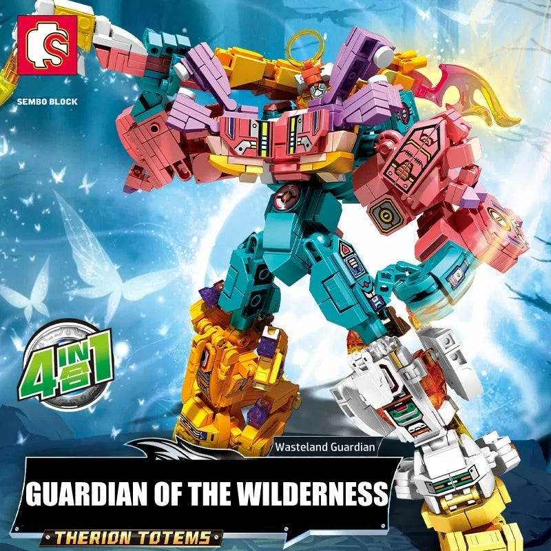 Wilderness Guardian Transforming Mecha Bricks Kids Toy - Building Blocks set compatible Lego - Turbo Moc