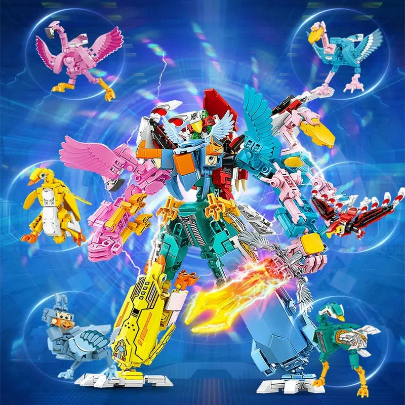 Transformation Flying Birds Robot Sky Knight Bricks Toys - Building Blocks set compatible Lego - Turbo Moc