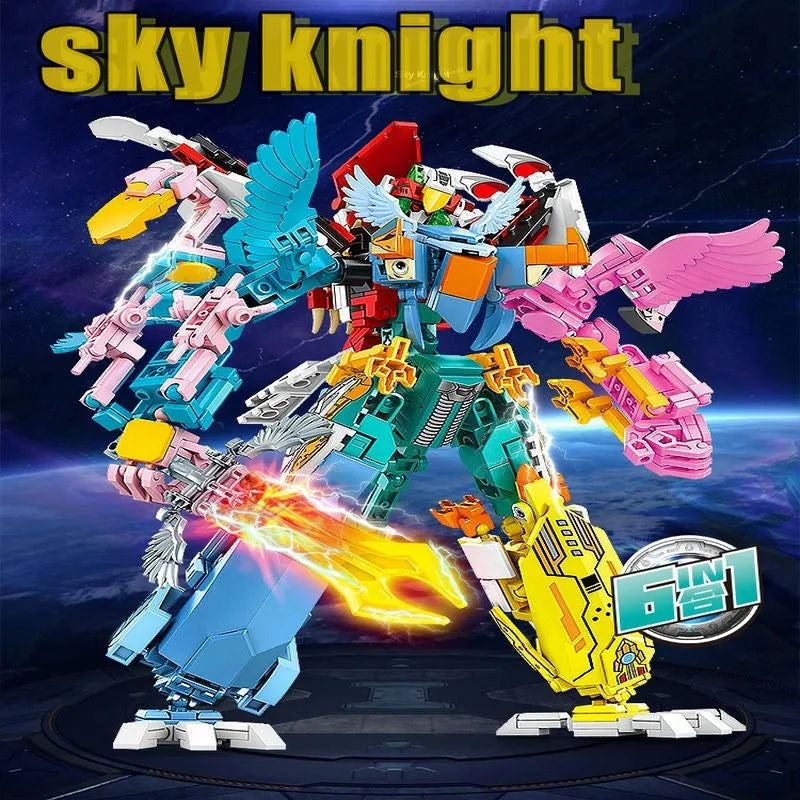 Transformation Flying Birds Robot Sky Knight Bricks Toys - Building Blocks set compatible Lego - Turbo Moc