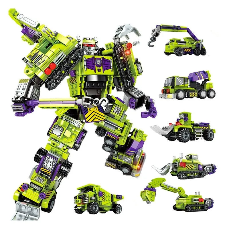 Transformers Mecha Robot Engineering Vehicle Bricks Toy - Building Blocks set compatible Lego - Turbo Moc