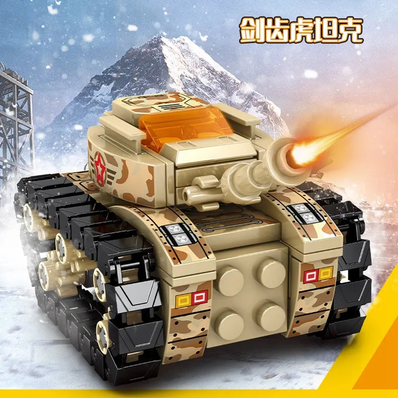 Transformers Mechanical Robot Tank Fighter Bricks Toy - Building Blocks set compatible Lego - Turbo Moc